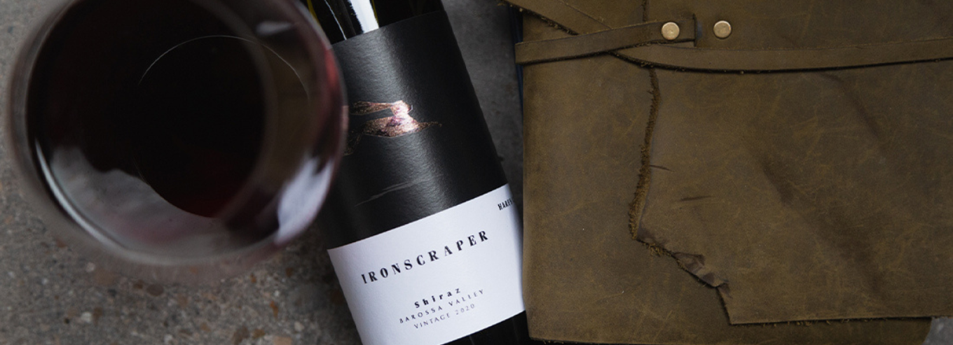 Bottle of Ironscraper Shiraz by Hare's Chase